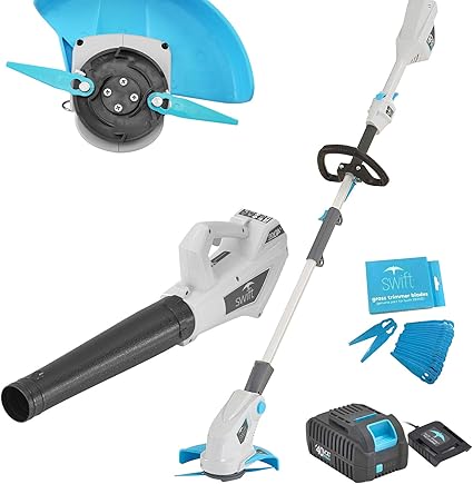 cordless grass trimmer with blades