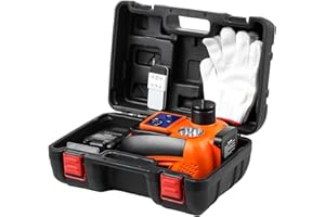 VEVOR Electric Car Jack Wireless 5 Tons, Cordless Remote Control Hydraulic Electric Jack, LED Light Hydraulic Repair Tool, 135-360mm Lifting Range for SUV MPV Sedan Truck Repair