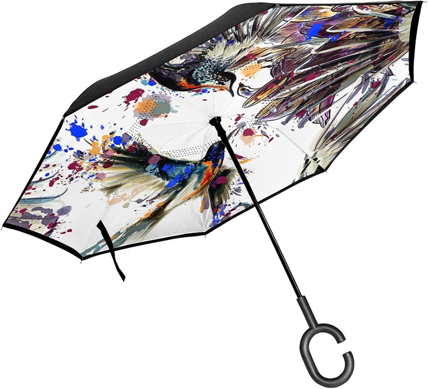 Art With Lily Flowers Birds And Color Double Layer Inverted