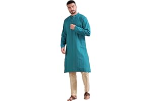 Filori Studio - Men's Pure Cotton Woven Long Kurta (Kurta Only)