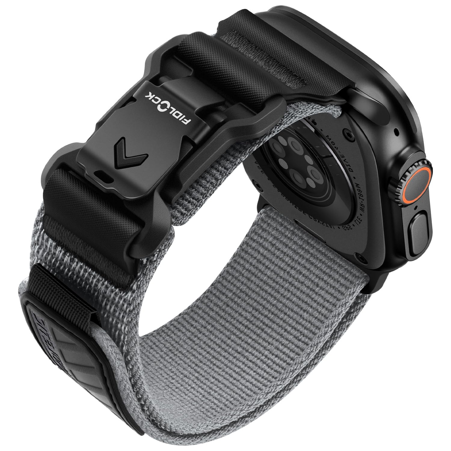 Photo 1 of Bandletic Compatible with Apple Watch Band Men, Wide Stretchy Nylon Sport Loop with Magnetic Fidlock V-Buckle for iWatch 49mm(Ultra 3/2/1),46mm(11/10),45mm(9/8/7),44mm(SE3/SE2/SE/6/5/4),42mm(3/2/1)