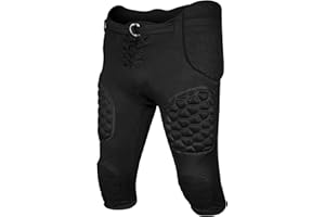 Exxact Sports Rebel Youth Football Pants with Built in Pads, Lightweight Integrated Football Practice Pants with Lace-up Fly