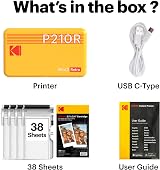 Kodak Mini 2 Retro 4PASS Portable Photo Printer Yellow 38 Sheets 2.1x3.4 in view 7