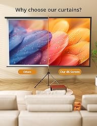 Projector Screen with Stand - 100" Indoor/Outdoor