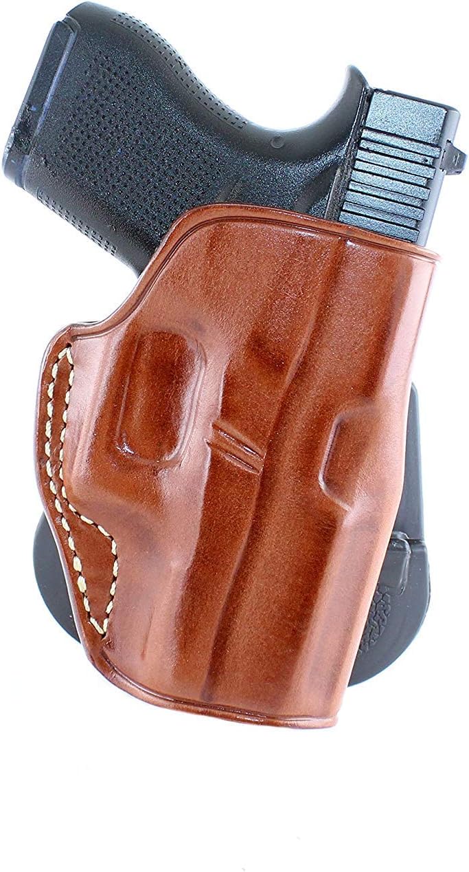 MASC Premium Leather OWB Paddle Holster Open Top Fits
