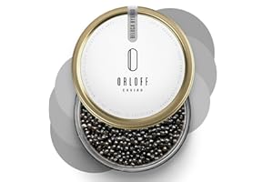 ORLOFF Beluga Hybrid Sturgeon Black Caviar - 2 oz / 56 g – Beluga Malossol Roe - OVERNIGHT SHIPPING