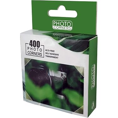 500 Esquinas Adhesivas Transparentes Para Fotos - Dispensador De Cartón Fácil De Usar | Marca Goldbuch