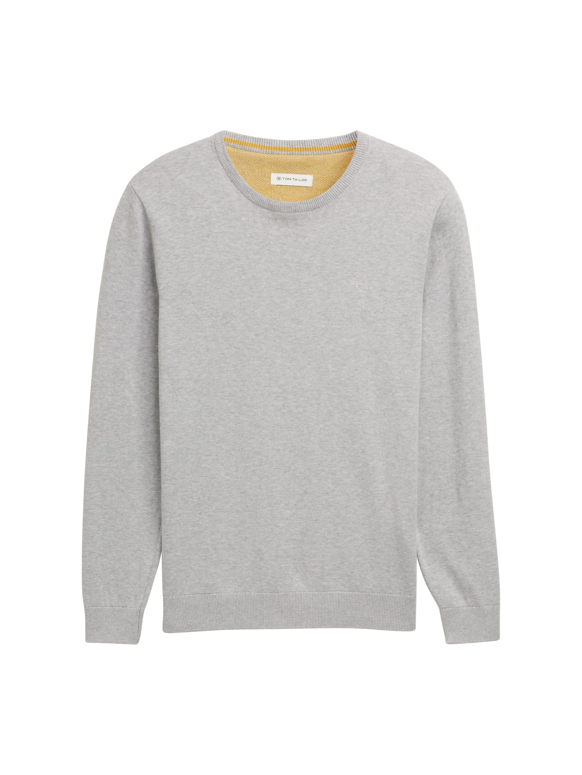 TOM TAILOR Herren Basic Strickpullover mit Crewneck 5