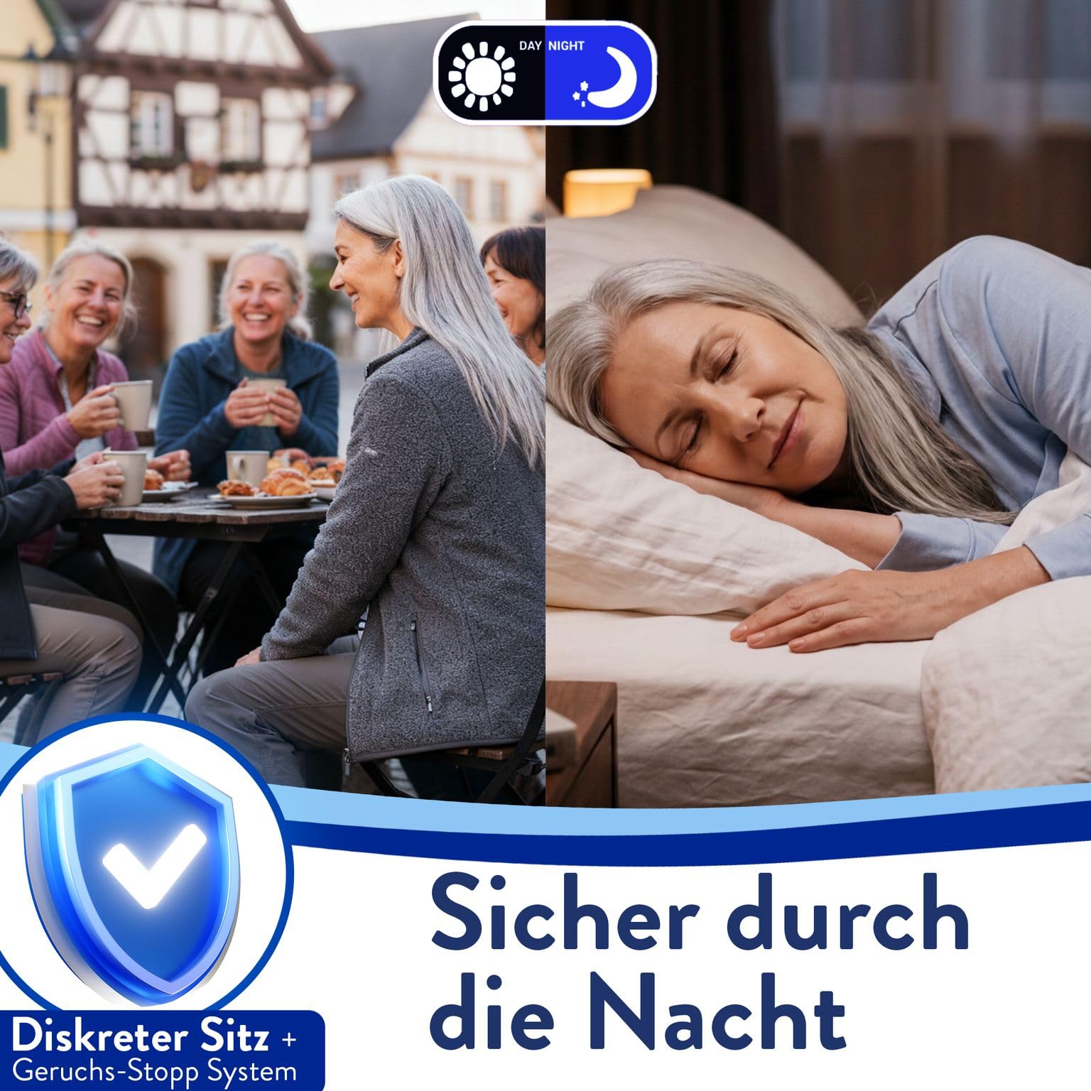 Harmony Care® Lady MAXI Inkontinenzeinlagen für Damen extra stark – saugstarke Inkontinenz Einlagen bei mittlere bis starker Blasenschwäche - auslaufsichere Hygieneeinlagen für die Nacht, 28 Stück 4