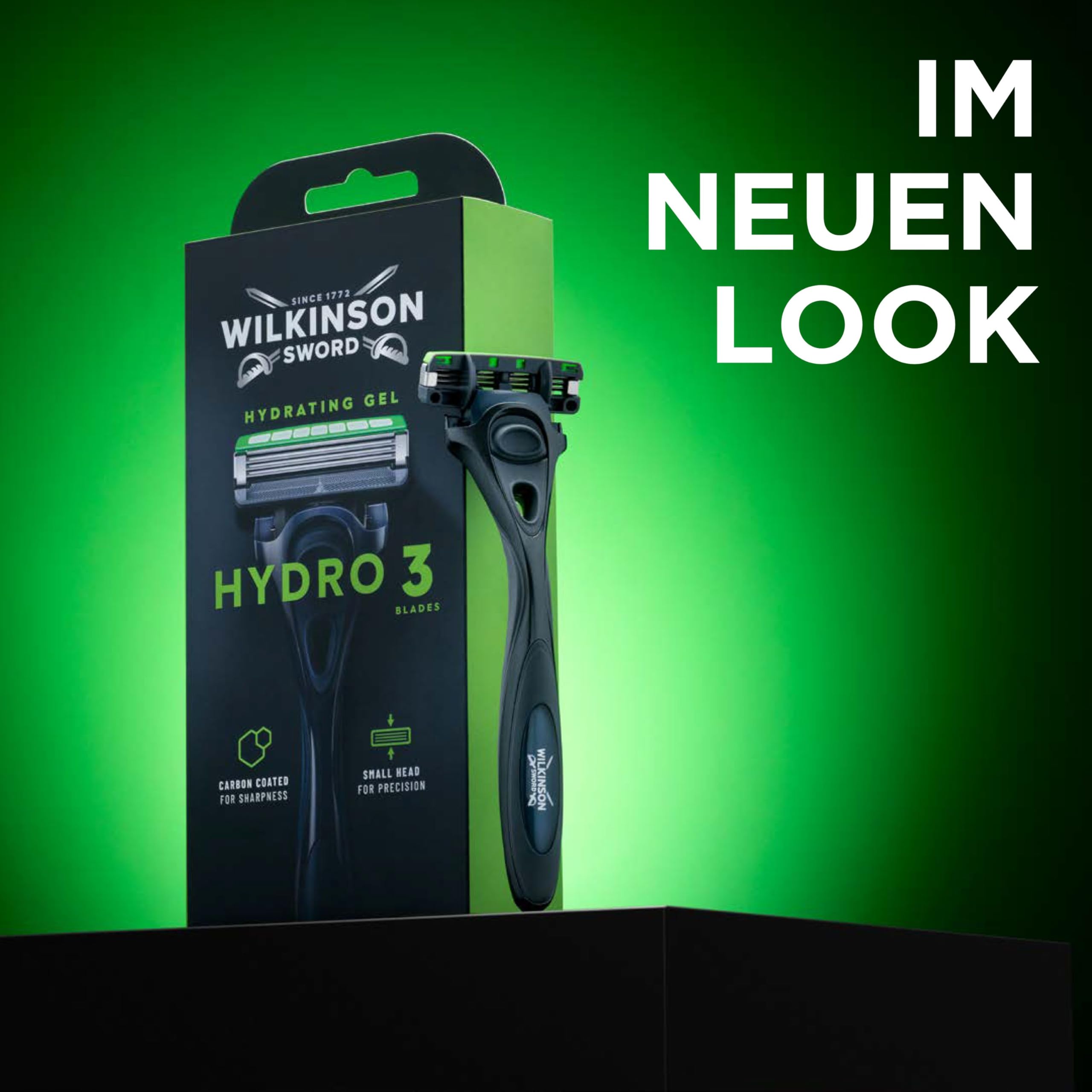 Wilkinson Sword - Hydro 3 Rasierer für Männer, 4 Ersatzklingen, Feuchtigkeitsspendende Gel-Pools 8