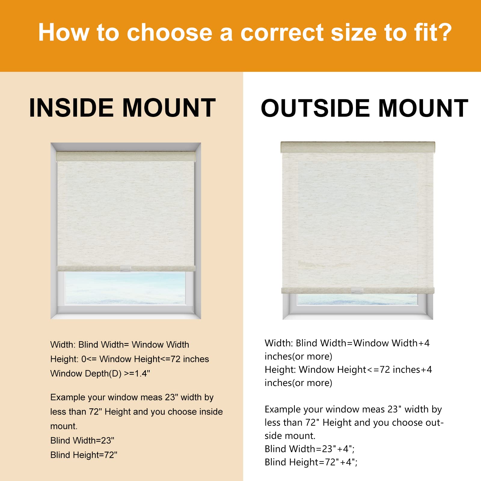 Persilux Free-Stop Cordless Window Shades for