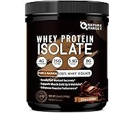 NATURE TARGET Chocolate Protein Powder - Whey Isolate Protein Powder, with 100% Grass-Fed Whey, 0g Sugar, 300g