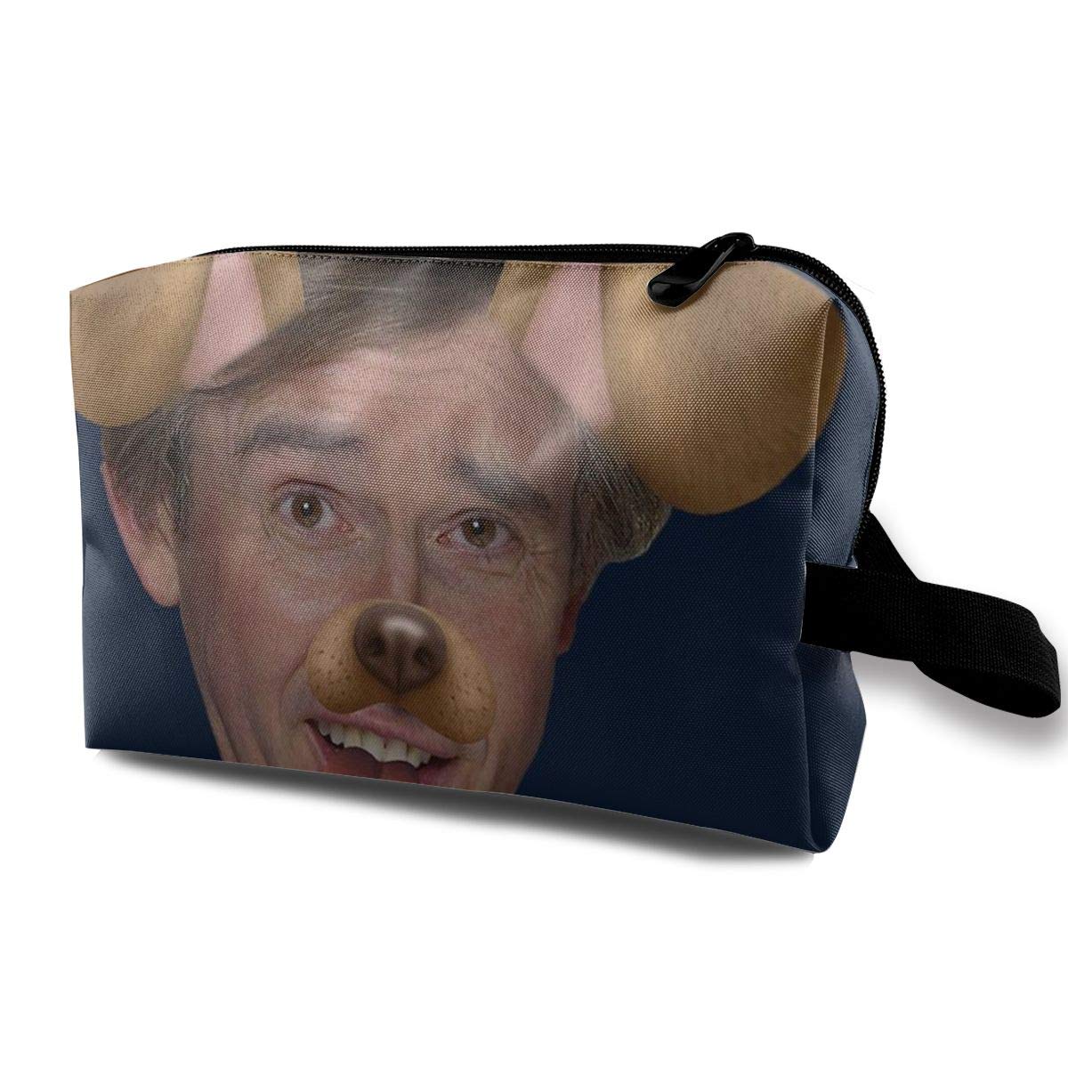 Makeup Bag Cosmetic Pouch Alan Partridge Dog Snapchat Filter Multi-Functional Bag Travel Kit Storage Bag