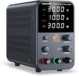 NANKADF DC Power Supply 0-30V 0-10A USB Fast Charge 18W 4-Digit view 9