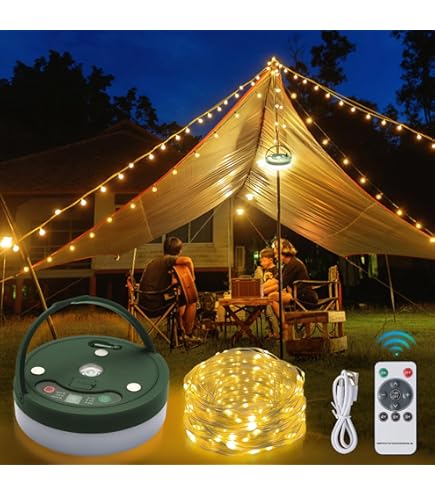 Shiyou-Roll Up 2 In 1 Camping Lights Str-ing Rechargeable