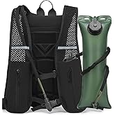 HPDF Running Hydration Vest Backpack Lightweight 3L Water Bladder Bag Daypack for Hiking Cycling Race Marathon for Women Men