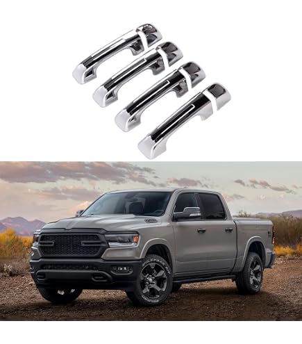 CCI Exterior Door Handle Cover Chrome Plated ABS Door Handle Trim 4 Dr