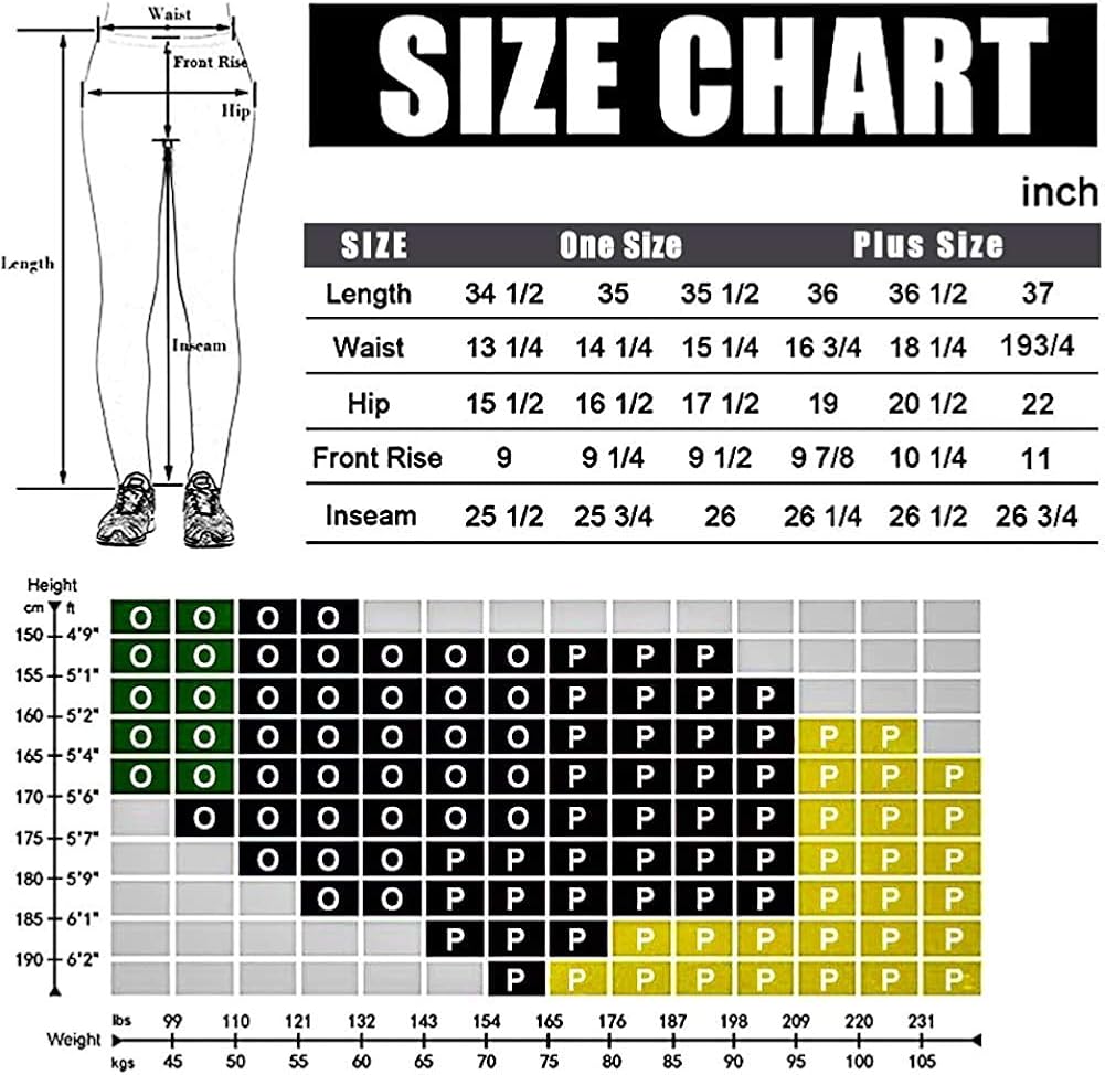 3 Pack Womens Leggings-No See-Through High Waisted Tummy Control Yoga Pants Workout Running Legging-Reg&Plus Size: Clothing