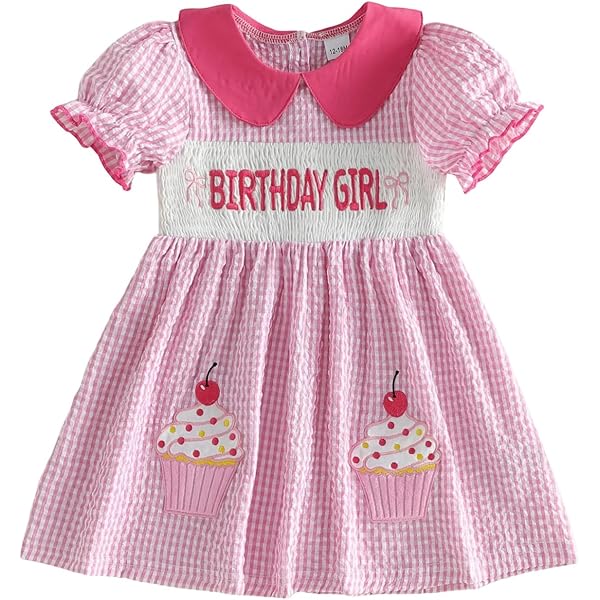 smocked birthday dress 2t Smocked Sprinkle Birthday Dress for Babies, Toddlers and Kids I Ruth and Ralph 6 / Helen Dress main image 1
