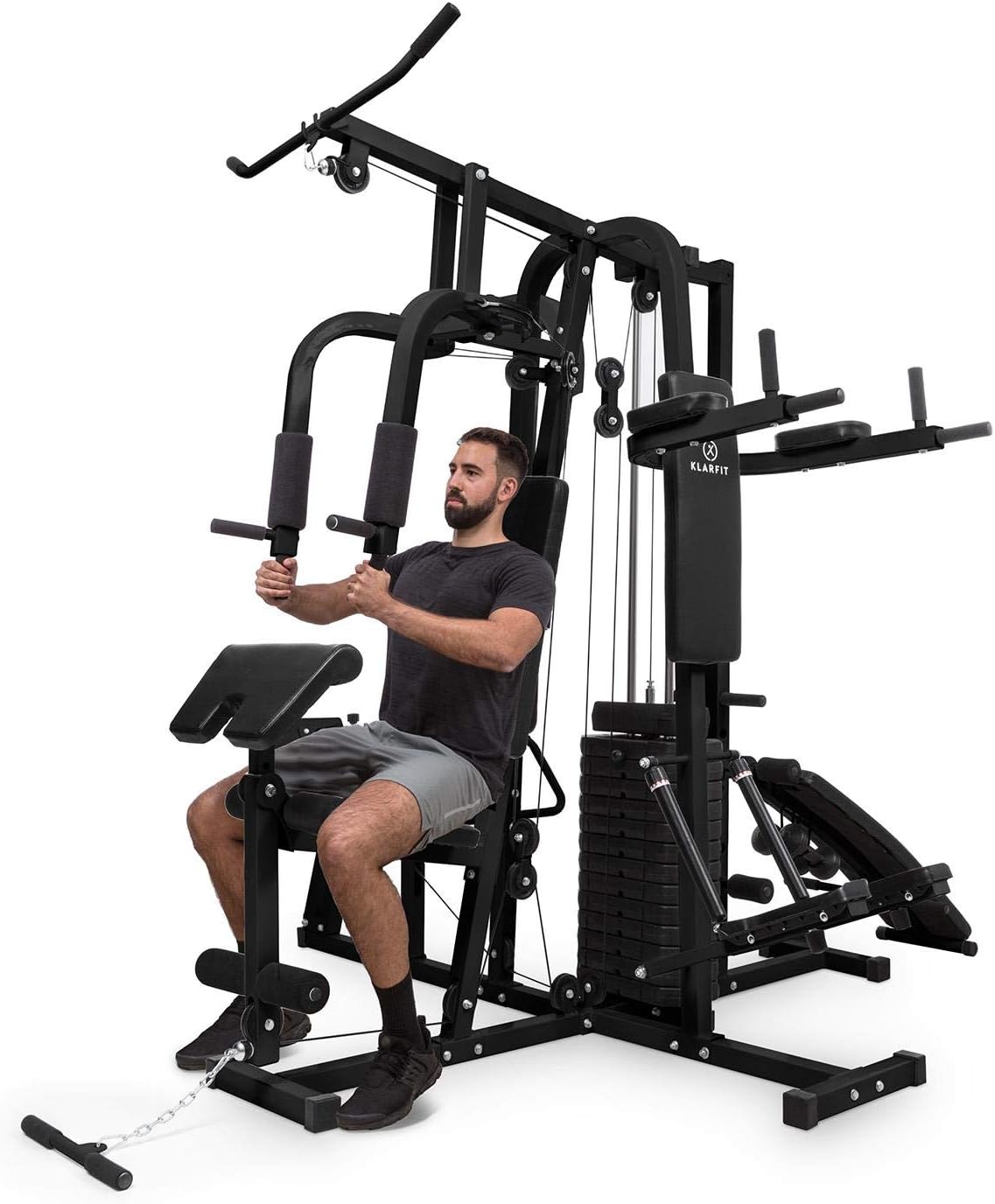Klarfit Ultimate Gym - Power station, Training station, Multifunctional fitness station, Full body workout, Incl. Weights