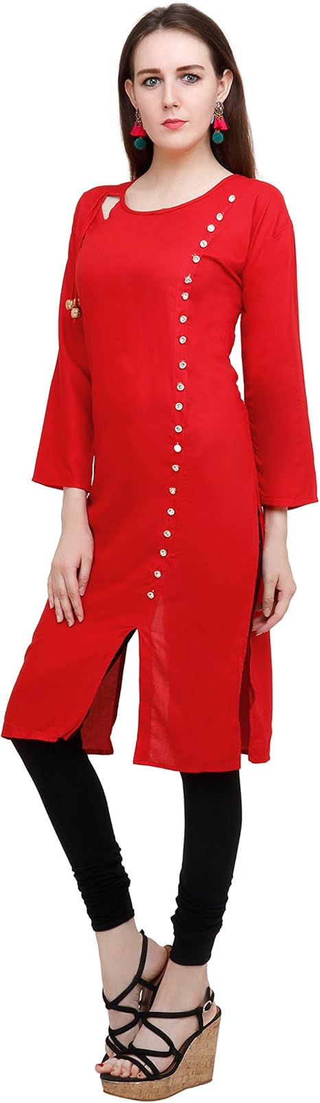 buy refreshing deal kurti  women   stitched rayon fabric