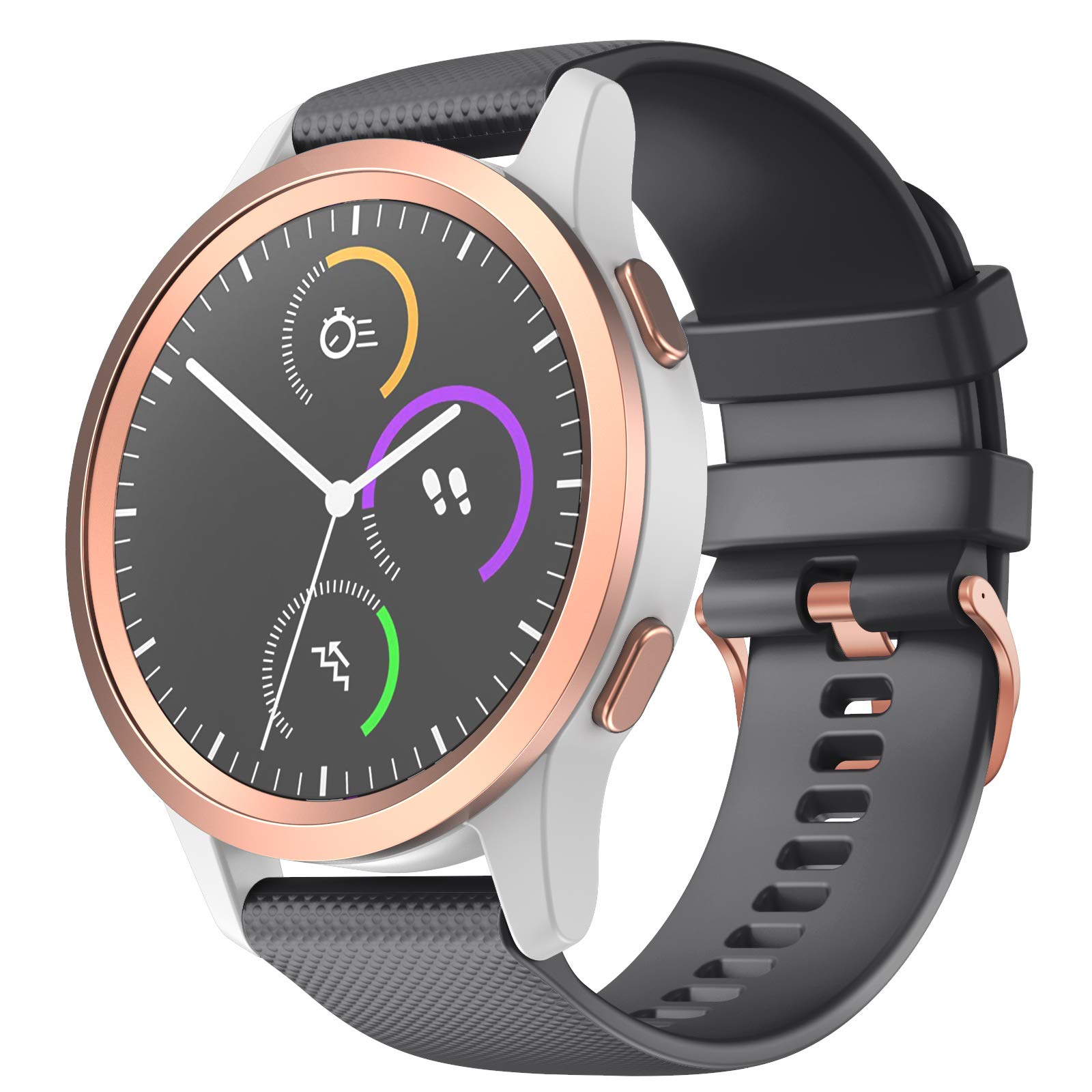 Shieranlee 18mm Quick Release Strap Compatible with Tic C2, Vivoactive 4S /GarminMove 3S/ vivomove 3s/GarminActive S Strap,Approach S2,Fossil Q Venture Gen 3/Gen4,Xiaomi watch