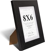 Fabian Clarke London 8x6 Modern Black Wooden Frame with White Mount 7x5 view 4