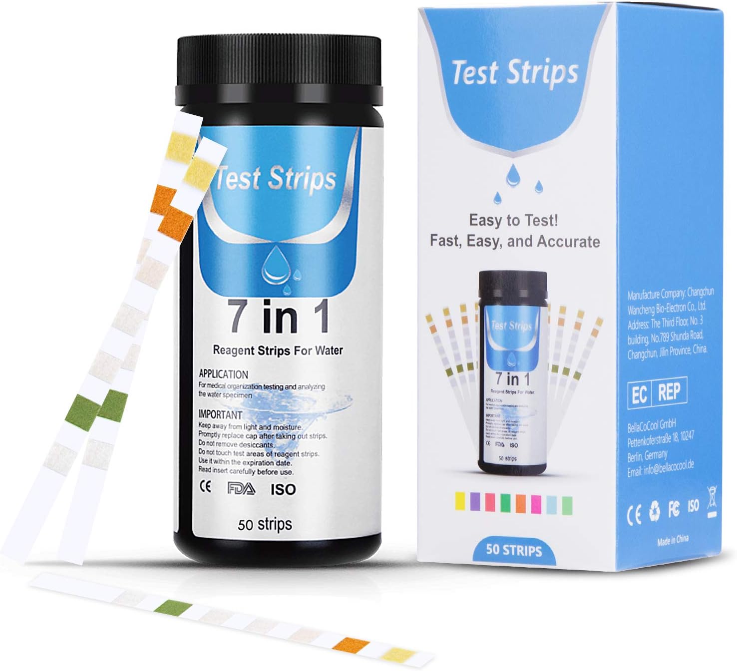 125 Tiras de Prueba para SPA BOSIKE Tiras de Prueba 5 en 1 para