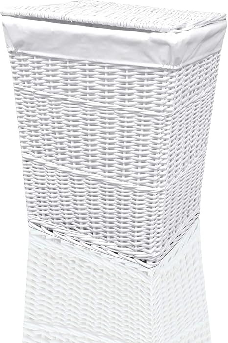 ARPAN Cesta para la Colada (Mimbre), Color Blanco, 32LX45WX59H: Amazon.es: Hogar