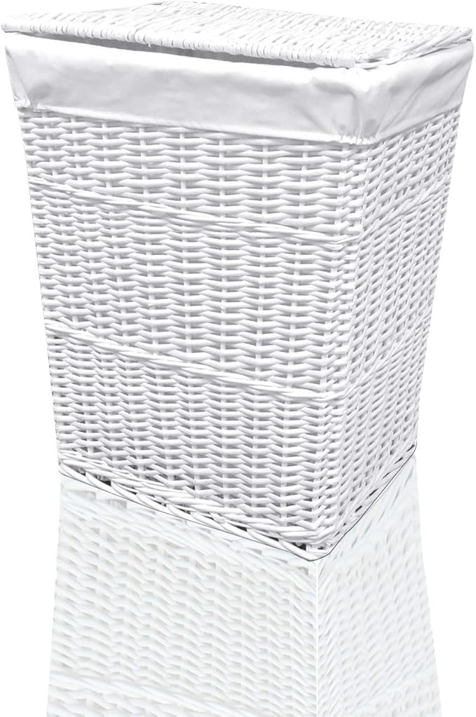 White Wicker Laundry Hampers Wicker Laundry Baskets Walmart Com