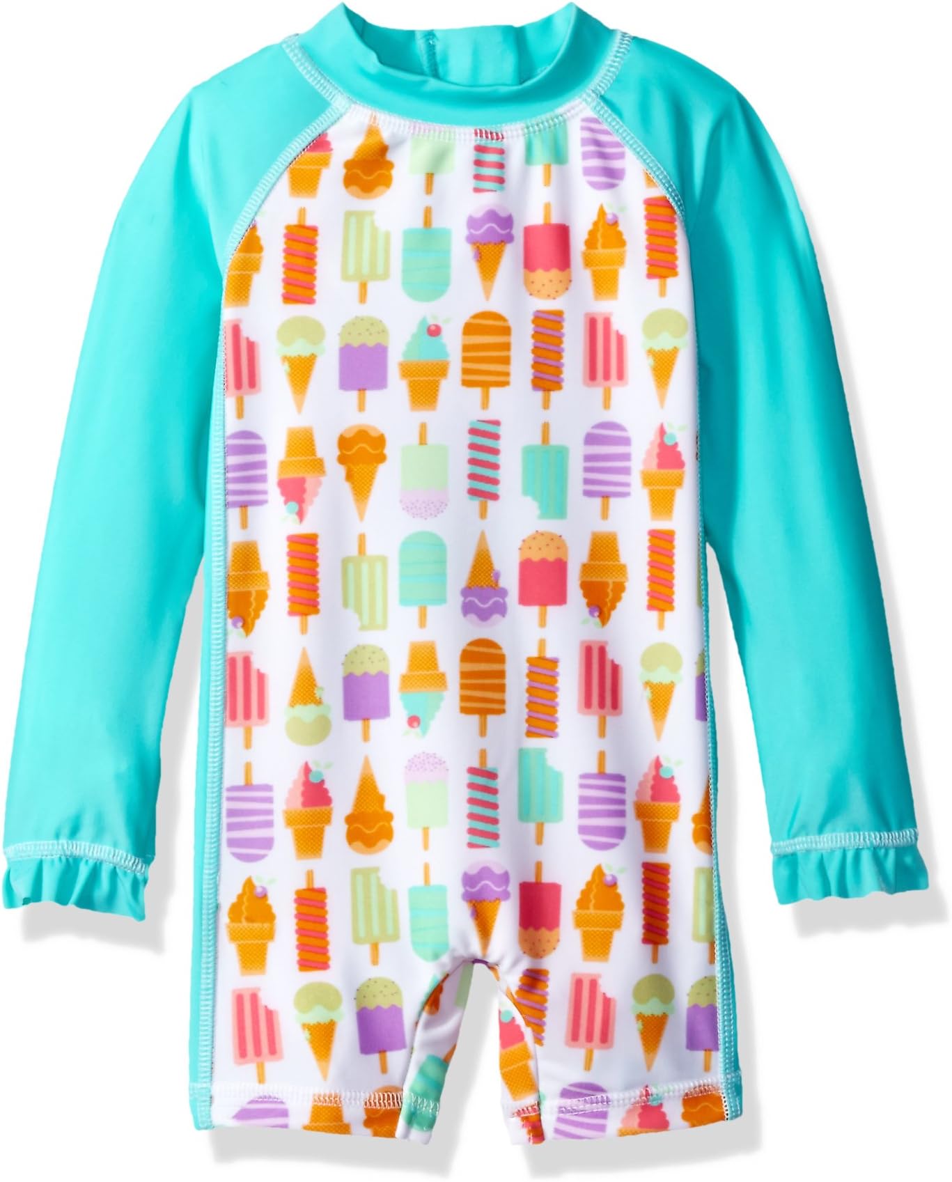 Sol Swim Girls' Solo Swim-Infant-Ice Cream Galore Body Rashguard