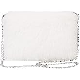 LA CARRIE Faux Fur Crossbody Bags for Women Shoulder Bag Purse Handbags Shoulder Strap
