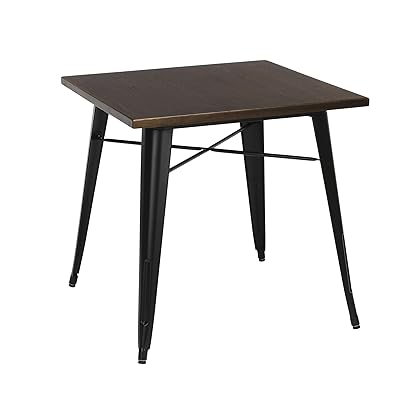 OFM 161 Collection Industrial Modern 30" Square Dining Table