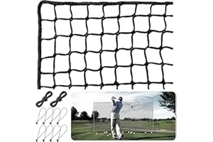 PARSLUE Heavy Duty Nylon Golf Practice Net 10x7ft, Durable Golf Hitting Net,Golf Net Outdoor Indoor with Installtion Kit,Golf Nets for Backyard Driving，Golf,Baseball, Hockey, Soccer