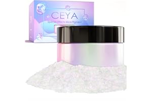 Ceya Chameleon Mica Powder, 1.8oz/ 50g Wonder Dream Chrome Nail Powder, Cosmetic Grade Pearlescent Effect Color Shift Pigment for Epoxy Resin, Makeup, Nail Polish, Soap Dye, Candle Making, Slime