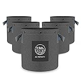 AC Infinity Heavy Duty Fabric Pots, 5 Gallon