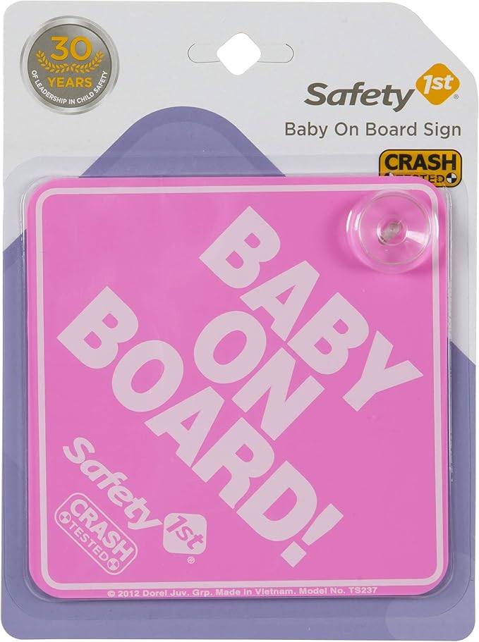 safety 1st baby on board sign