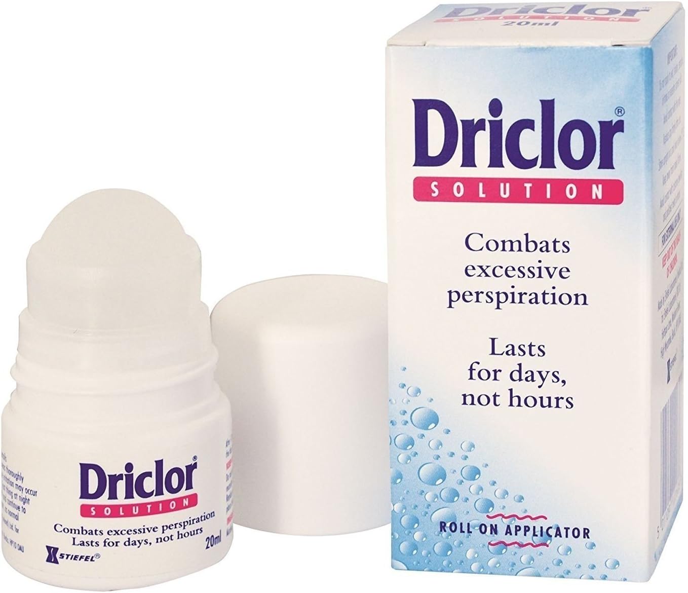 4 x Driclor Roll On Applicator Solution 20ml, 20 ml (Pack of 4)