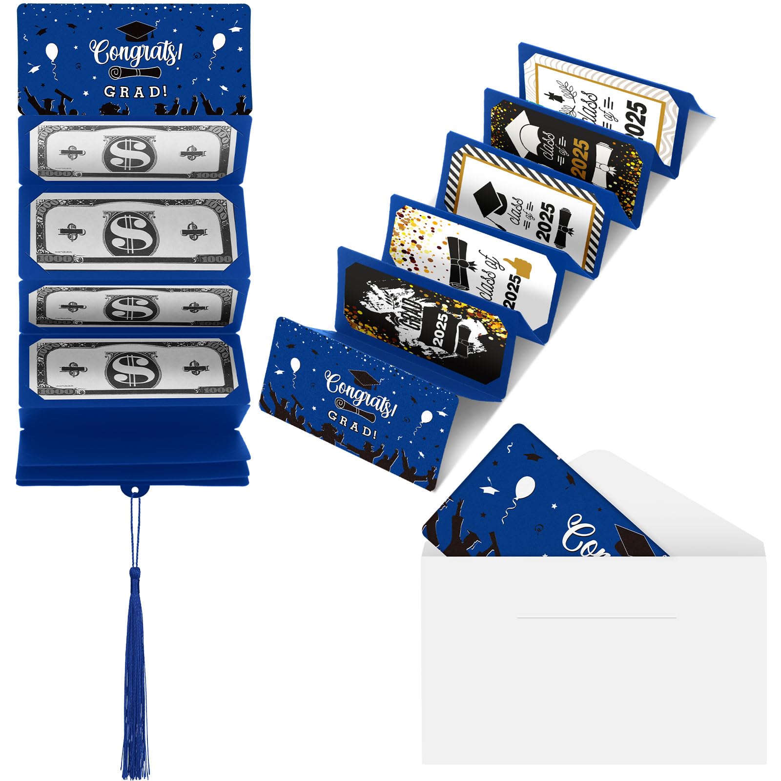 Photo 1 of Humyoun 2025 Graduation Money Holder Graduation Gifts, Graduation Party Money Holder for College High School Graduation Party Supplies, Blue