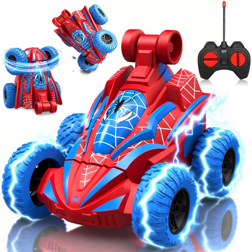 Spider RC Car, Remote Control Car for Kids, Cool 4WD RC Stunt Cars, With LED Lights