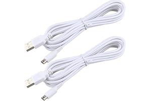 AKWOX [2 Pack] 3M/10FT USB Charger Power Cable Compatible with for 3DS XL, 3DS, DSi XL,New 2DS XL, DSi, New 3DS XL