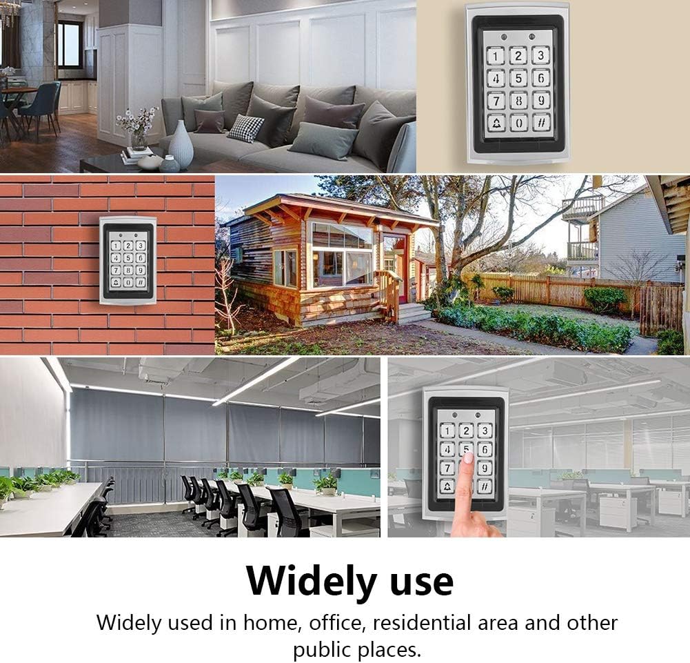 Metal Door Access Controller Keypad with Backlight RFID Card Reader for ...