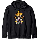 Cinco De Mayo Sugar Skull Zip Hoodie