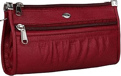 Legendmart Faux Leather Womens/Girls Clutch - Maroon