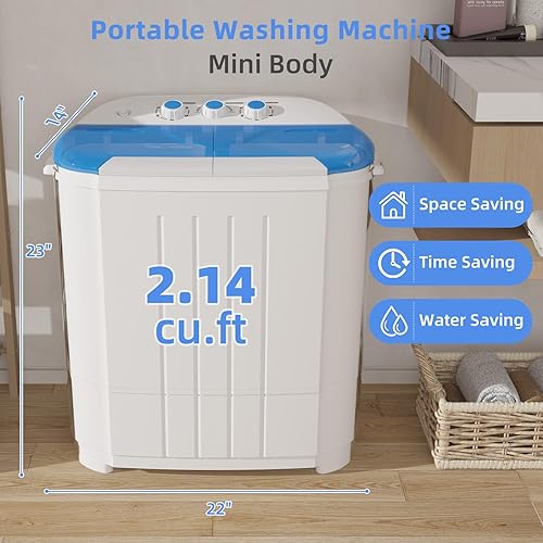 VCJ Portable Washing Machine, Twin Tub Washing Machine Laundry