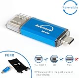 AVOMOCO 256GB USB C Dual Flash Drive Type C OTG for Samsung Galaxy Pixel LG view 2