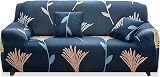 Teynewer 1-Piece Stretch Sofa Cover 2 Seater Wildflower Pattern