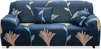 Teynewer 1-Piece Stretch Sofa Cover Wildflower 90-130cm Armchair Fit