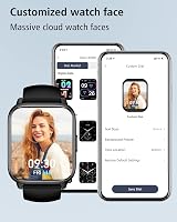 RUIMEN Smart Watch 1.85 inch HD Screen SpO2 HR Sleep 100+ Sports IP68 view 4