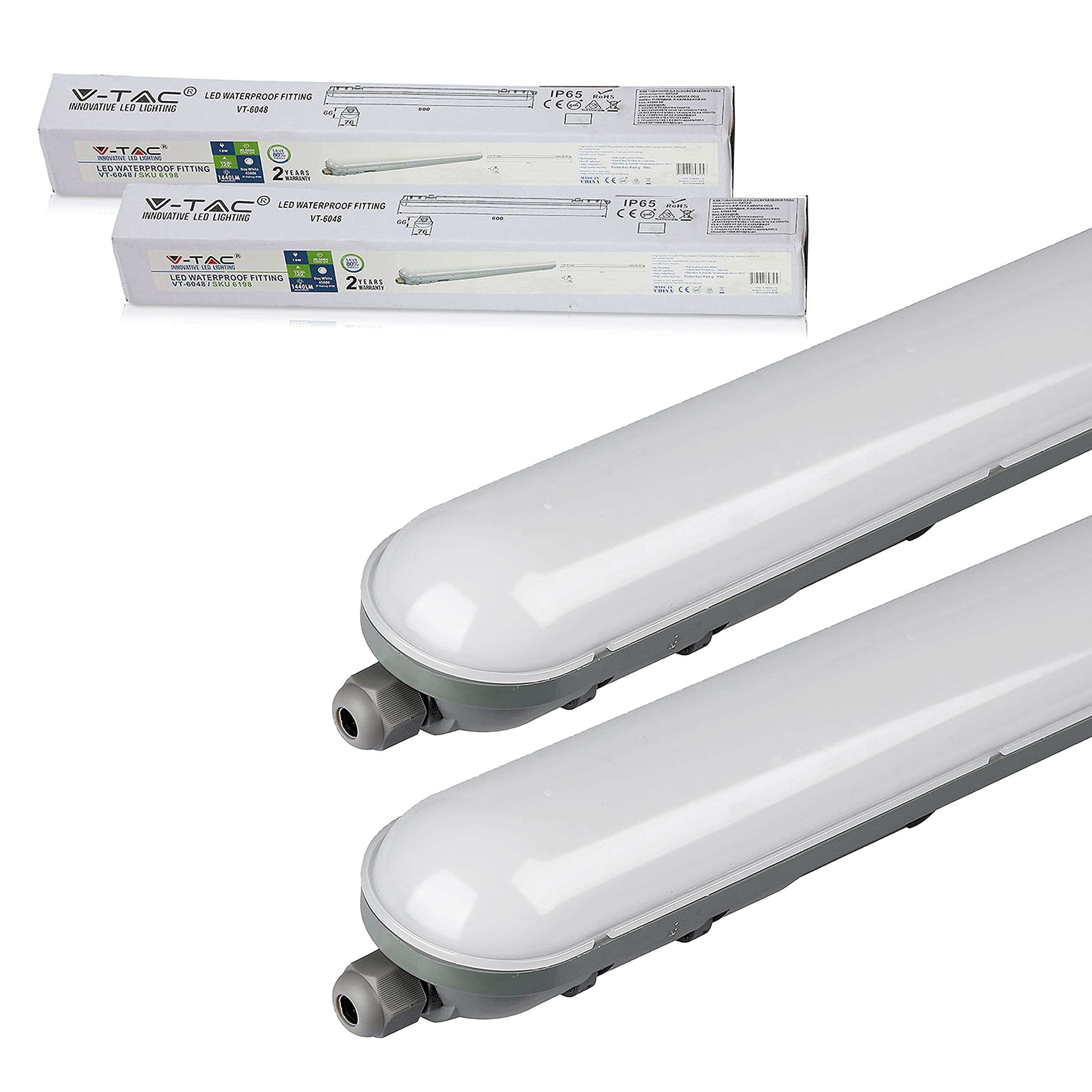 V-TAC 36W 4500K LED Waterproof Lamp Fitting VT-1248